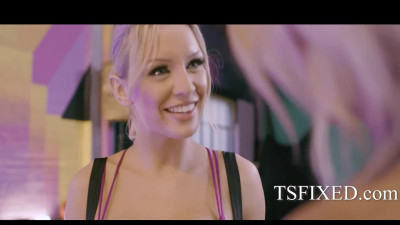 Busty Trans Babe Pounds Busty Blonde Female - Kenzie Taylor, Kayleigh Coxx
