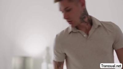 Spanish TS stepmom licks and analed her problimatic stepson