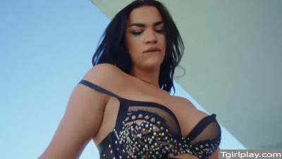 Latina transexual Candice Kan analed by straight guy bigcock