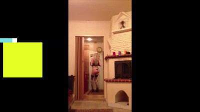 Slim Femboy Struts Her Stuff