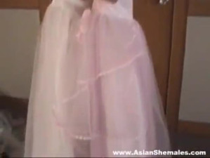 asian ladyboy fucks girl hard