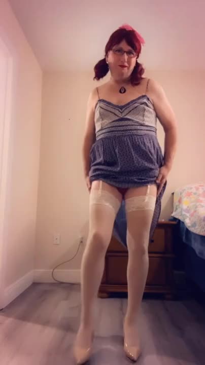 Watch Pantyluvn sissy sundress cumshot 2 Shemale Porn Videos | TranSexBig.