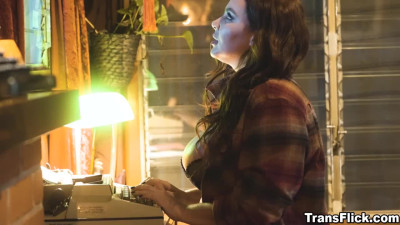 Busty milf Natasha gets caught masturbating by Tori Easton