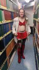 in the library