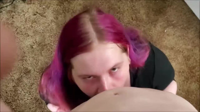 Redhead bbw shemale fucked and jizzed - pov