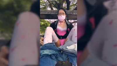 Crossdresser Exhibitionism Bunny Adventer In Park