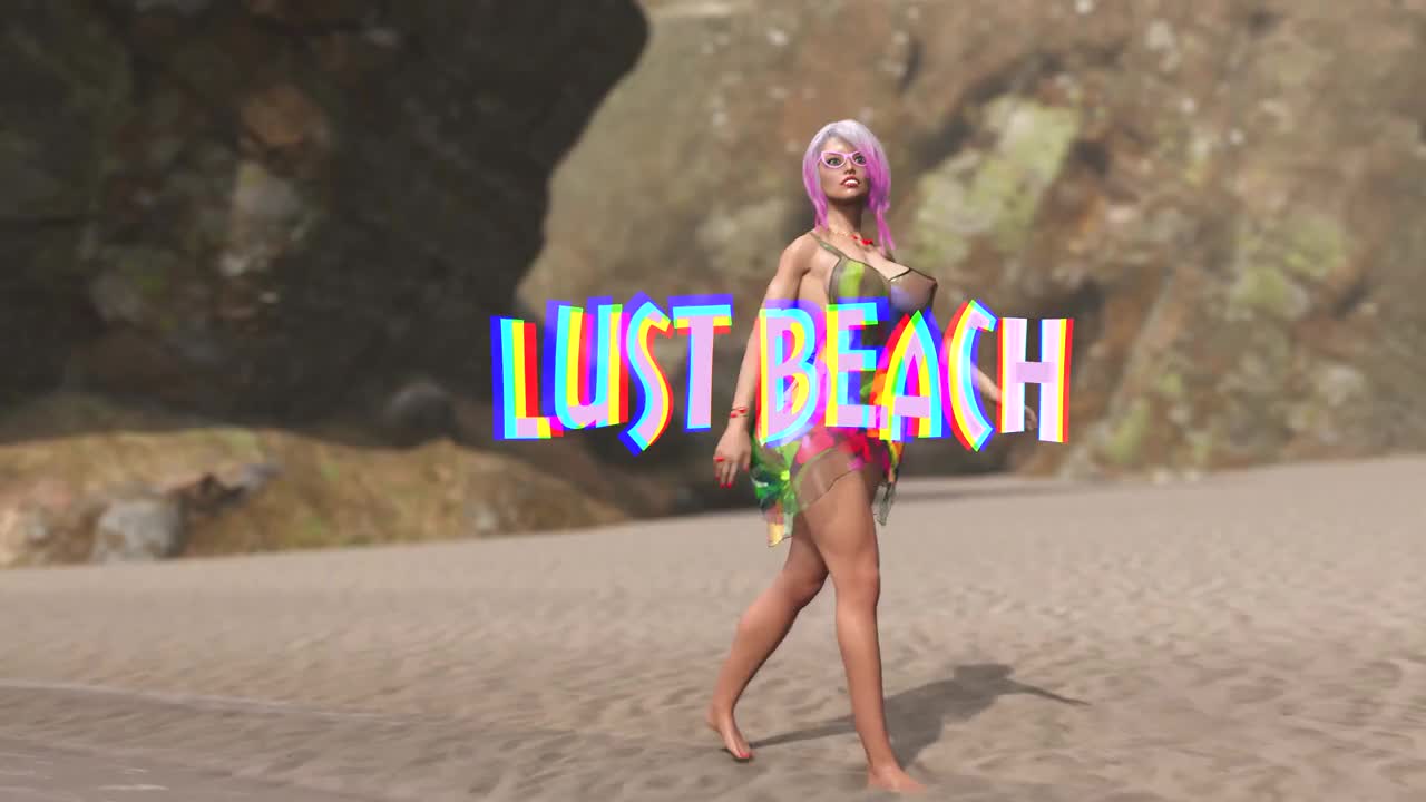 Watch Big tits babe masturbating while futa babes fucking on the beach in a 3D Animation Shemale Porn Videos | TranSexBig.