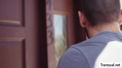 Hot shemale Jenna Gargles gets barebacked by Dante Colle
