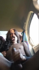 Trans Slut Strokes Her BBC for that HORNY NUMBER 2