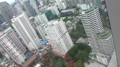 Busty asian tgirl Manow masturbates and barebacks anal show