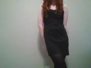 crossdressing trap in cousins ebony dress