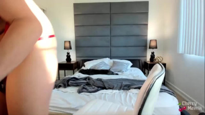 Busty Shemale Shows Off Her Big Cock