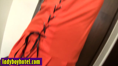 Small tits ladyboy Natty rough ass fucking by a perverted European client