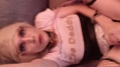 another self facial while fucked by my machine