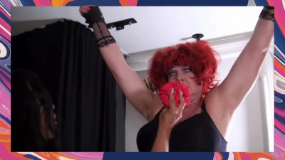 Dizzy pantie gagged by her Mistress