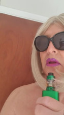 Slut Aqualina vaping after being fucked