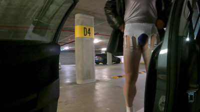 Carpark Sissy Slut Almost Caught