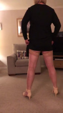 Sissy Sonia strokes her clit