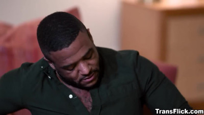 Sexy TS babe Tori Easton fucks with her boyfriend before the party