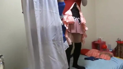 costume femboy randy inexperienced cds sperm in hands