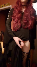 goth redhead cums on your face x