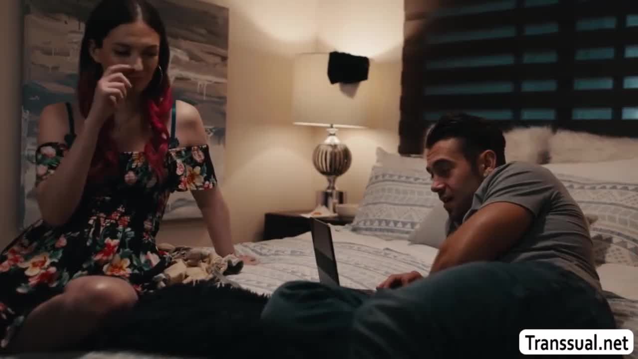 Watch Slut Trans babe lets stebro bareback her wet ass so hard Shemale Porn Videos | TranSexBig.