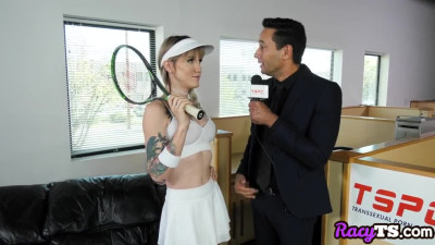 Tattooed trans athlete drilled in duo after seduction