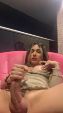 April cums a nice load