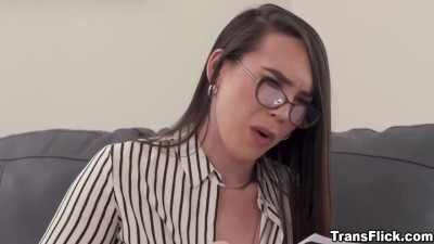 Male patient eyes are drawn to Kasey Keis own sexy stockings