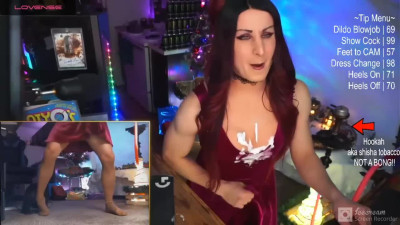 sexy dress and cum
