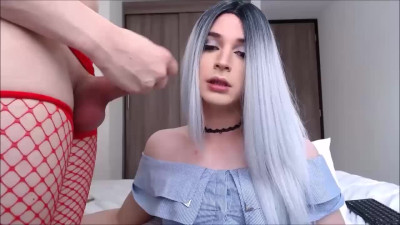 Shemale couple having fun