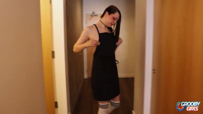 GROOBYGIRLS: Paige And John Get Lusty In The Kitchen