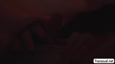 Horny stepbrother throated and analed fucks his TS stepsis