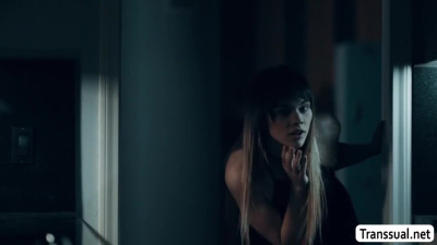 Horny dude bareback fucks his trans woman stepsister