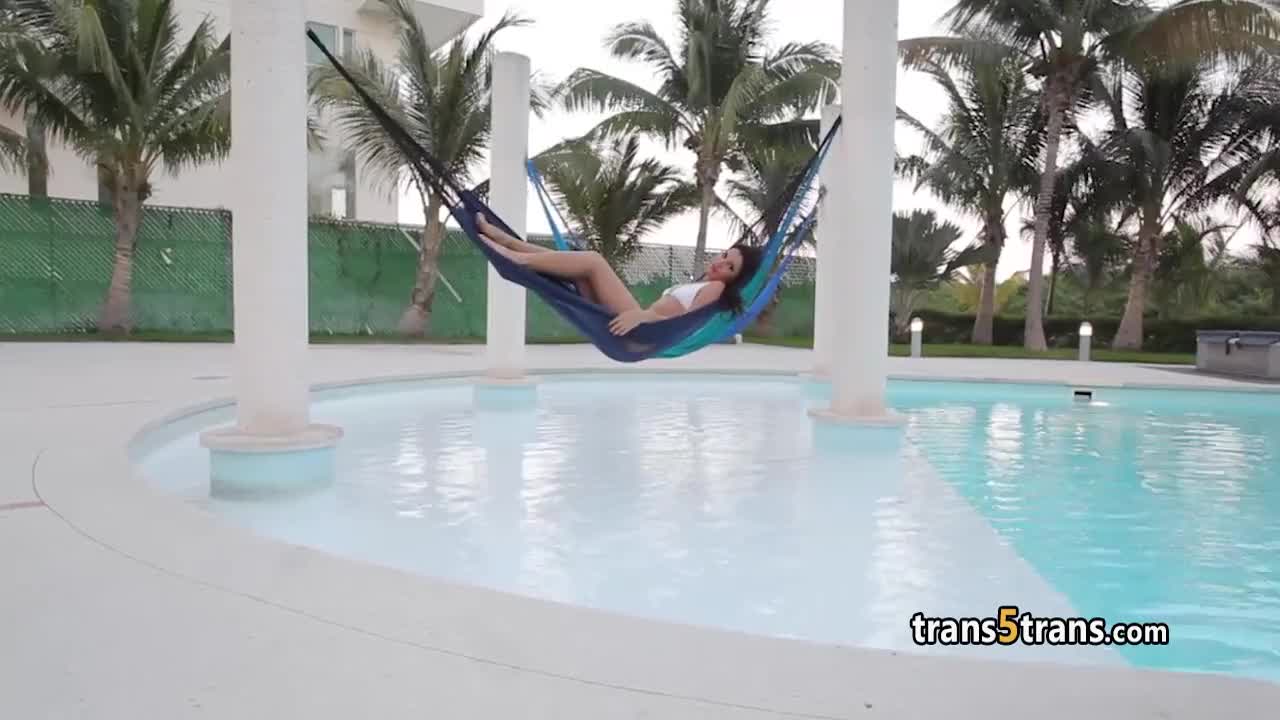 Watch Foxy sheshaft stuffed ass with toy Shemale Porn Videos | TranSexBig.