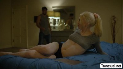 Horny stepbro bareback the wet ass of his trans stepsister