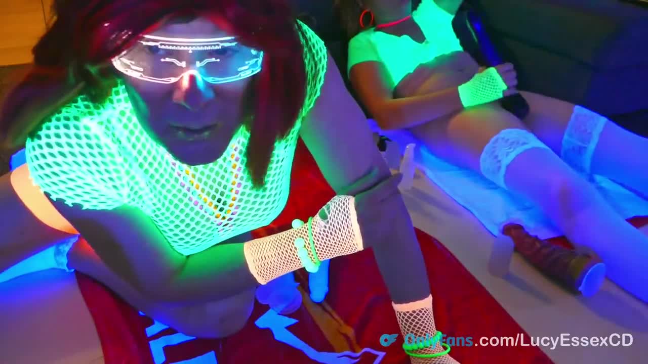 Watch Sissy Lucy, Double Anal Dildo in Chastity Shemale Porn Videos | TranSexBig.