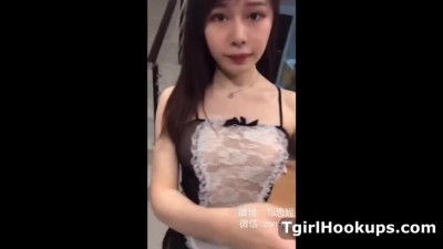 shemale femboy maid tranny in pantyhose jack till she c