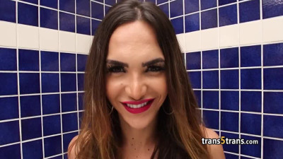 Tattooed shemale sut fucks hard