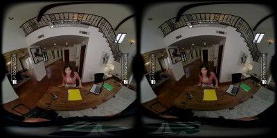 VRB Trans Slutty Receptionist with Korra Del Rio POV VR Porn