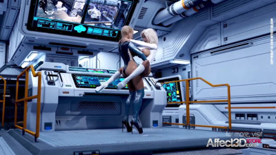 Scifi 3d animation porn with big tits futanari babes