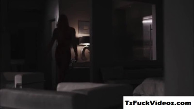 tranny Aspen Brooks tight ass bounces on Dantes bigdick