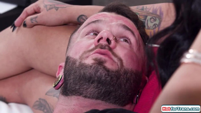 Jane Marie is a guys first shemale to suck off and anal fuck