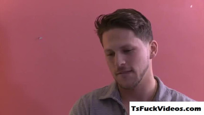 latina shemale Savannah Thorne hard ass fucking session