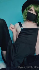 Big dick riding dildo