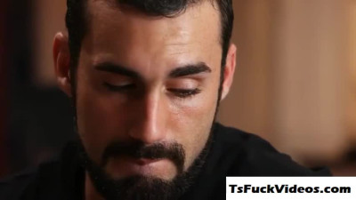 blonde tgirl Aubrey Kate eager Tranny ass takes extra b