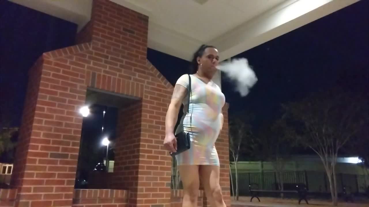 Watch Bianca smoking at park Shemale Porn Videos | TranSexBig.