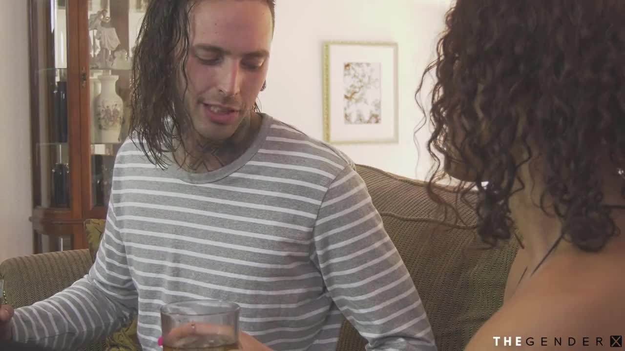 Watch Smalltitted trans gets bareback stuffed until shooting jizz Shemale Porn Videos | TranSexBig.