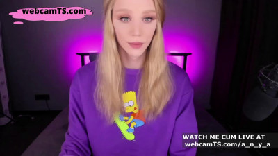Teen Blonde Big Cock Tranny LIVE