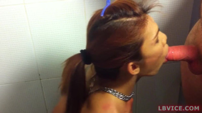 Ladyboy Mint Gives Kinky POV Guy A Blowjob